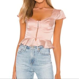 NWOT Superdown Emmie Hook & Eye Top